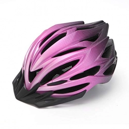 Haitee Mountain Bike Helmet with Sun Visor, Mountain Road Bike Helmet Ultralight Adult Unisex Helmet (with Lights)