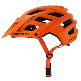 Heemtle Mountain Bike Helmet Heemtle MTB Helmet Mountain Bike Helmet Intergrally-Molded Ultralight EPS+PC Cover Mountain Road Bicycle MTB Sport Safety Protection Helmet Adjustable 55-61cm（Orange）