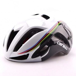 Heemtle Mountain Bike Helmet Heemtle Ultralight Bike Helmet EPS+PC Cover MTB Road Bicycle Helmet Integrally Mold Black+White+Multicolored（adjustable：56cm-62cm）