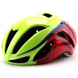 Heemtle Clothing Heemtle Ultralight Bike Helmet EPS+PC Cover MTB Road Bicycle Helmet Integrally Mold Green+Red（adjustable：56cm-62cm）