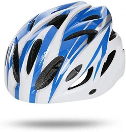 Xtrxtrdsf Clothing Helmet Men And Women Ultra Light Integrated Molding Riding Helmet Mountain Road Bicycle Equipment Effective xtrxtrdsf (Color : Blue White)