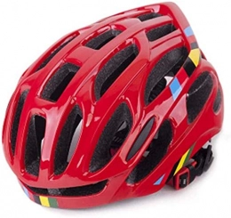 QZMX Mountain Bike Helmet helmet Youth lightweight mountain bike helmet scooter skating men and women safety protection riding CE certification impact resistance (6 colors) motorcycle helmet (Color : Red)
