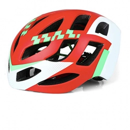 Yuan Ou Clothing Helmet Yuan Ou Bicycle Helmet Integrally-molded Safety Cycling Lightweight Men's Mtb Road Mountain Bike 59-62cm Red and White