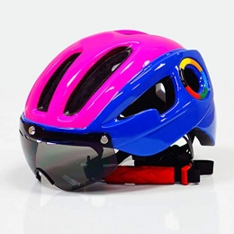 Yuan Ou Clothing Helmet Yuan Ou Cycle Helmet Mountain Bike Ultralight Bicycle Helmet For Men Road Mtb Mountain Bike Equipment 9 Vents 54-59cm pink-blue