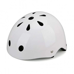 Yuan Ou Clothing Helmet Yuan Ou Round MTB Bike Helmet Kids / Adults Men Women Sport Accessory Cycling Helmet Adjustable Head Size Mountain Road Bicycle Helmet M(55-59CM) GlossyWhite