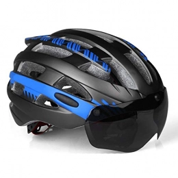 Yuan Ou Mountain Bike Helmet Helmet Yuan Ou Ultralight Mtb Bike Men Women Mountain Road Specialiced Bicycle Helmets As shown Blue L 1 Lens