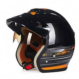 DHTOMC Clothing Helmets Bright Black Orange ABS Adult Bicycle Helmet Riding Electric Car Motorcycle Helmet Bicycle Mountain Bike Helmet Outdoor Riding Equipment (Size : M) Xping (Size : Medium)