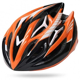 HKRSTSXJ Mountain Bike Helmet HKRSTSXJ Adult Men and Women Mountain Bike Helmet Integrated Helmet Riding Helmets Cycling Equipment (Color : Orange)