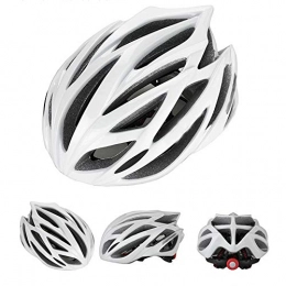 HKRSTSXJ Clothing HKRSTSXJ Bicycle Helmet for Men And Women One-piece Mountain Bike Riding Helmet Comfortable and Safe Breathable Helmet (Color : White)