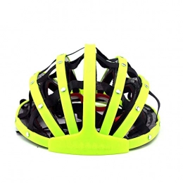 HKRSTSXJ Mountain Bike Helmet HKRSTSXJ Bicycle Riding Helmet Convenient Helmet Folding Mountain Bike Helmet Riding Helmet Breathable Safety Men and Women Bicycle Helmet (Color : Yellow)