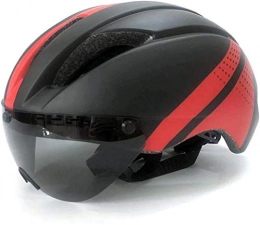 HNZS Mountain Bike Helmet HNZSHelmet Downhill Cycling Helmet MTB Road Mountain Bike Helmet 56-61 cm blk red in 3 Lens 7