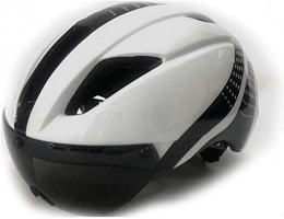 HNZS Mountain Bike Helmet HNZSHelmet Downhill Cycling Helmet MTB Road Mountain Bike Helmet 56-61 cm wht blk in 3 Lens 5