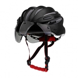 Inzopo Mountain Bike Helmet Inzopo Professional Stable Road / Mountain Bike Cycling Helmrt MTB CyclingHelmets with Air Attack Eye Shield Helmet Visor for Mens Womens Black -