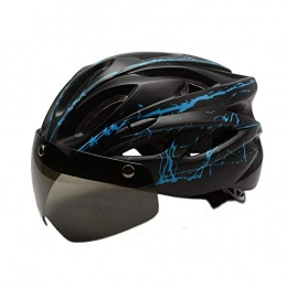 JFYCUICAN Clothing JFYCUICAN Helmet Goggles Bicycle Helmet Men Women Ultralight Riding Mountain Road Bike Integrally Molded Adjustable Cycling Helmets (Color : 02 black, Size : Free)