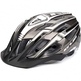 JINFAN Clothing JINFAN Mountain Road Bike Integrated Helmet Bicycle Helmet Usb Charging Riding Helmet With Charging Taillights Equipped, Silver-Headcircumference56-59cm