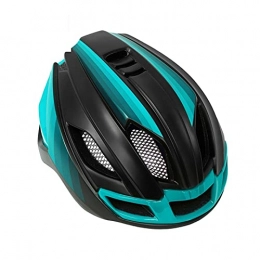 JINSP Clothing JINSP Bike helmet, Mountain bike riding helmet male self-propelled electric bicycle female taillight night safety equipment safety equipment. (Color : Blue)