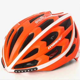 JM Mountain Bike Helmet JM- Intelligent Turn Signal Brake Light Riding Helmet One-piece Bicycle Mountain Bike Men And Women (Size : L)