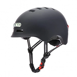 JSJJAEY Clothing JSJJAEY helmet NEW Cycling Bike Helmet for Adults Men Women with Light Bicycle Helmet cap with Thick EPS Foam 12 Vents (Color : BLACK, Size : M)