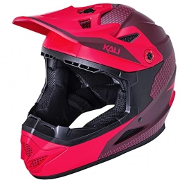 KALI Clothing KALI Zoka Full Face Mountain Bike Helmet - Matte Red, Adult Large / MTB Protective Head Wear Enduro Downhill Freeride Trail Cycling Cycle Pro Lid Protection Ride Chin Bar FF Safe Dirt Jump Unisex