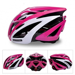 KSNCQJ Mountain Bike Helmet KSNCQJ Adult Safety Helmet Adjustable Road Cycling Mountain Bike Bicycle Helmet Ultralight Inner Padding Chin Protector Cycling helmet (Color : Pink)