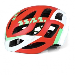 KSNCQJ Mountain Bike Helmet KSNCQJ Cycling Helmet Men And Women Road Riding Helmets Molding One Pneumatic Mountain Bike Helmet Cycling helmet (Color : Red white)