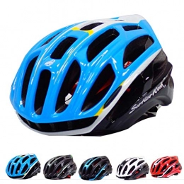 KuaiKeSport Clothing KuaiKeSport Bicycle Helmet Adult, Unisex Mountain Bike Helmet with LED Taillight-CE Certified, Cycling Helmet Breathable Lightweight Riding Equipment Helmets for Adult Men and Women, blue, L