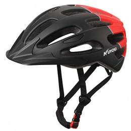 KUYOU Clothing Kuyou Adults Cycling Helmet, Ultra-light Bike Helmet with Detachable Visor, Adjustable Mountain Road Bike Helmet 20 Vents Cycle Helmet for Mens Womens Youth