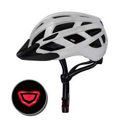 Kuz Clothing Kuz A++ Men And Women One-piece Helmet With Lights Road Bike, Bicycle, Mountain Riding Helmet (color : White, Size : M)