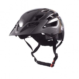 Kyman Clothing Kyman Bike helmet，300g Thicken Carbon Fiber MTB Mountain Bike Helmet protective Cycling Road bicycle Sports Helmet in-mold Road Bike 52-59cm Impact resistance (Color : Black, Size : M)