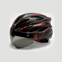 Kyman Clothing Kyman Bike helmet，Windproof Cycling Helmet With Goggle MTB Helmet Bike Mountain Road Bicycle Helmet specialiced Helmet spare parts For Bicycles Impact resistance (Color : COLOR 3) (Color : Color 3)