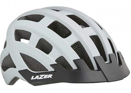 LAZER Clothing Lazer Compact DLX MIPS Mens Cycling Helmet - White, One Size / Bicycle Cycle Biking Bike Road Mountain MTB Adult Head Safety Guard Skull Protection Breathable Cool Air Vent Commute Riding Ride Wear