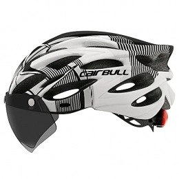 LEAMER Adult Bike Helmet,Cycling Helmet for Men Women with Led Rear Ligh Detachable Sun Visor Mountain & Road Bicycle Helmets Adjustable Size Adult Cycling Helmets (54-61CM)