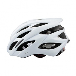 LERDBT Mountain Bike Helmet LERDBT Cycling helmet Men And Women Bicycle Helmet Bike Helmet With Safety Light Adjustable Dial And 22 Vents Bike Helmetfor Road Urban Mountain Safety Protecti (Color : White)