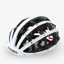 LFZP Clothing LFZP Cycle Helmet Mountain Bicycle Helmet Adjustable Comfortable Collapsible Safety Helmet for Outdoor Sport Riding Bike, White