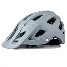 LICHUXIN Clothing LICHUXIN Adult Bicycle Helmet, A Lightweight Breathable Cross-Country Helmet for Men And Women Mountain Bikes, with 18 Ventilation Holes And Comfortable Inner Lining, Gray, M