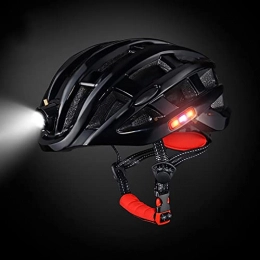 Lightweight Road Bike Helmet Safety Bicycle Helmet with Led Light and Tail Spinners for Adult Men Women Mountain Road Bike Cycling Helmet for Ladies Teenager Size 57 to 62cm
