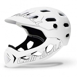LOO LA Clothing LOO LA Mountain Bike Helmet with Removable protective chin bar Adjustable CPSC Safety Certified MTB Cycling Bicycle Helmets Men Women 19 vents Adjustable 56~62cm, White