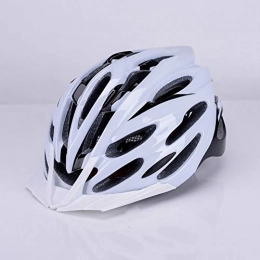 LPLHJD Mountain Bike Helmet LPLHJD Motorcycle Helmet Bicycle Helmet Mountain Bike Riding Helmet Road Adult Safety Helmet with Sun Visor (Color : White)