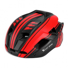 LPxdywlk Mountain Bike Helmet LPxdywlk Riding Helmet Bicycle Lens Taillight Breathable MTB Helmet Tail Light Solid Lightweight Black Red