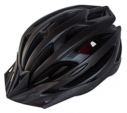 Makeupart Unisex Men Women Ultralight MTB Bike Helmet With Tail Light Cycling Safety Helmet (Color : Black)