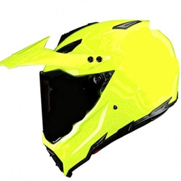 Mdsfe Clothing Mdsfe Gloss Black Helmet Motorcycle Racing Bike Helmet Off-Road Downhill Mountain Bike DH Cross Helmet Comfortable Lining - green yellow X M