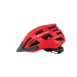 SCDJK Mountain Bike Helmet Men Women Unisex Ultralight MTB Bike Helmet Mountain Riding Bicycle Safety Helmet Utility To Use(Color:Blank)