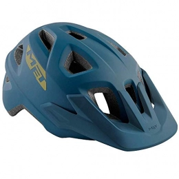Met-Rx Mountain Bike Helmet MET Echo Trail All Mountain Bike MTB Cycle Helmet Vented Enduro Cycling Inmould 570026 Blue Size S / M