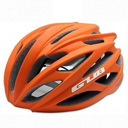 MIAO Bicycle Helmet - Outdoor Male and Female Road/Mountain Bike Cycling Helmets With Skeleton, matte orange