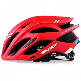 MINGJ Lightweight Bicycle Helmet for Adult Men Women MTB Bike Bicycle Skateboard Scooter Hoverboard Helmet For Riding Adjustable 54-60cm,Red