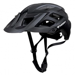 MOON Mountain Bike Helmet MOON Bike Cycling Helmet Mountain Road Bicycle Helmet Lightweight Microshell Design for Adult Men Women, Oversized Visor Magnet Buckle, 250-280g, HB3-7