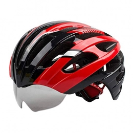 SXWB Clothing Mountain Bicycle Helmets with Detachable Goggles 27 Hole Road Cycling Helmets Adjustable Adult Helmets for Men Women Unisex Allround Cycling Helmets (Color : A, Size : 56~62cm)