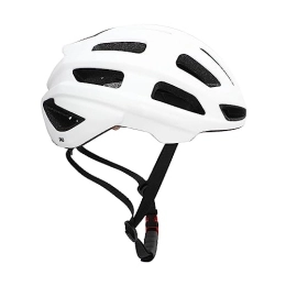 Hiraith Clothing Mountain Bike Helmet, 21 Vents Bike Helmet 60-63 Cm Adjustable for Training (White)