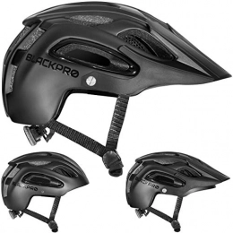 Blackpro Mountain Bike Helmet Mountain Bike Helmet | Bicycle Helmet with Detachable Visor, Padded & Adjustable | Protection Comfortable Lightweight Cycling Mountain & Road Bicycle Helmets for Adult Men Women