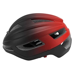 Mountain Bike Helmet, Breathable Road Bike Helmet with 3D Keel Ventilation Impact Resistance for Riding (Gradient Black Red)